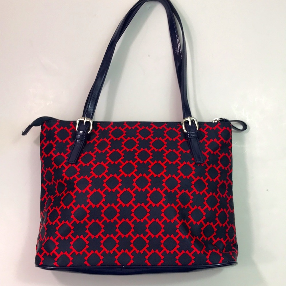 Tommy Hilfiger nylon bag in classic red and navy, EUC - Picture 2 of 12